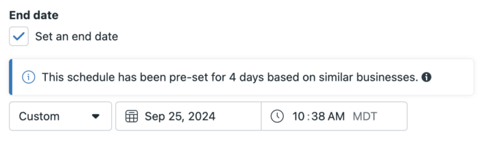 Ad Set Scheduling